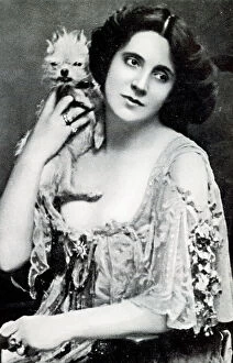 Neckline Collection: Mrs Patrick Campbell, English actress