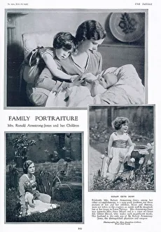 Ronald Prints: Mrs Ronald Armstrong-Jones and her children