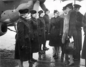 Opal Prints: Mrs Roosevelt is escorted by Commandant Pauline Gower