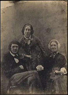 Alfred Russel Prints: Mrs T. V. Wallace, A. R. Wallace and his sister Fanny, Mrs Sim