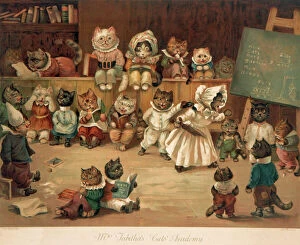 Images Dated 21st December 2010: Mrs Tabithas Cat Academy Louis Wain