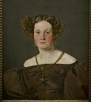1833 Prints: Mrs Th. Petersen, nee Roepstorff, 1833, by Christen Kobke