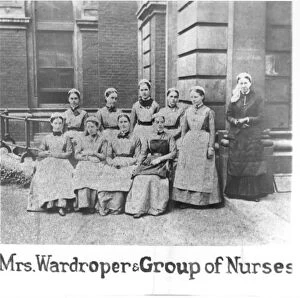 Nursing Collection: Mrs Wardroper and group of nurses