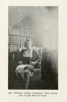 Fortean Prints: Mrs. William holding transmitter