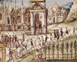 Representing Gallery: Ms Y 28. Relation de l entr饠de Henri II, roi