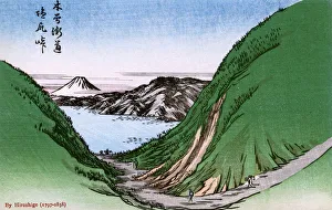 Images Dated 31st May 2018: Mt Fuji from Misaka Pass in Kai Province by Hiroshige