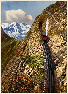Lucerne Prints: Mt Pilatus Railway