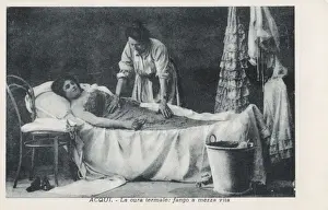 Piedmontese Prints: Mud bath treatment at a Spa at Acqui Terme, Italy