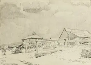 Shingle Prints: Mudeford Boathouse - Devon