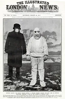 Acid Collection: Muffled against the deadly bacilli in Manchuria, a doctor fully masked