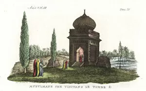 Alessandro Gallery: Mughal Muslims visiting a tomb in India