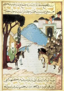 Ottomans Gallery: Muhammad and the Meccans. Otoman manuscript, 16th c