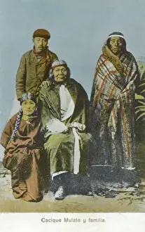Mulatto Prints: Mulatto Chief and family - Chile