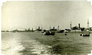 Mulberry Harbour off Arromanches, Normandy, France, WW2