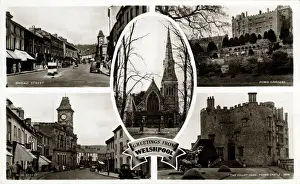 1948 Prints: Multiview Card, Welshpool, Montgomeryshire
