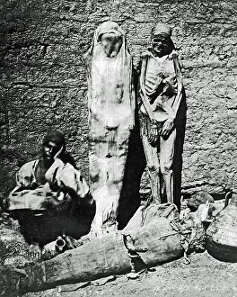 Preservation Prints: Three mummies, Egypt
