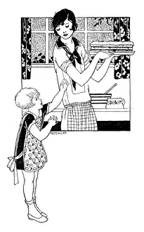 Images Dated 20th March 2018: MUMMY BAKES A CAKE 1926