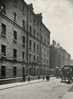 Dwellings Prints: Municipal dwellings, Whitechapel, East London
