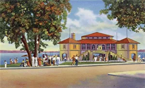 Municipal recreation building, Lake Geneva, Wisconsin, USA Date: 1936