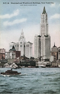 Municipal and Woolworth Buildings, New York Municipal and Woolworth Buildings, New York
