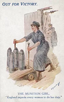 Images Dated 5th February 2016: The Munition Girl WW1