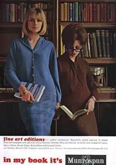 Glamorous Librarians Promote Munrospun Knitwear Art Prints