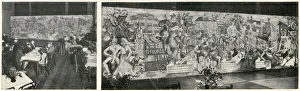 Mural decorations in the Stockwell British Restaurant during the Second World War Mural decorations in the Stockwell British Restaurant during the Second World War