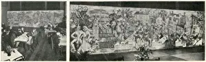 Murals Prints: Mural decorations in the Stockwell British Restaurant during the Second World War