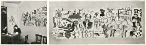 Décor Gallery: Mural decorations in the Stoke-on-Trent British Restaurant during the Second World War