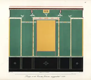 Ornamentsofallclassicalartepochs Prints: Mural from the House of Labyrinth (Casa del