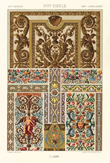 Racinet Prints: Mural paintings, miniatures, enamels and niellos, 17th century