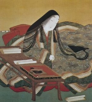 Dresses Collection: MURASAKI SHIKIBU (c. 978 - c. 1014). Japanese writer