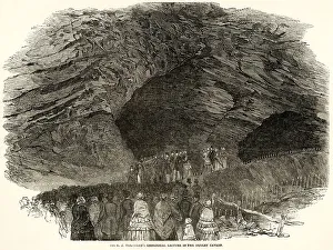 Attended Prints: MURCHISON IN CAVERN 1849