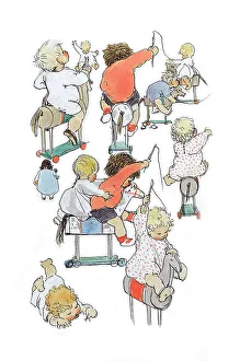 Hobby Prints: Muriel Dawson Sketchbook Sketch Book Toy Toys