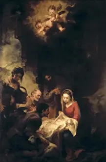 Esteban Prints: MURILLO, Bartolom項steban (1617-1682). Adoration