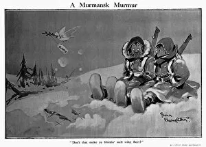 Occupied Gallery: A Murmansk Murmur by Bruce Bairnsfather, WW1 cartoon