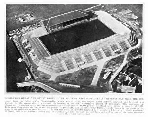 Scot Land Collection: Murrayfield stadium from the air