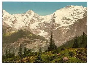 Eiger Prints: Murren, Grutschalp, II, Eiger, Monch and Jungfrau, Bernese O