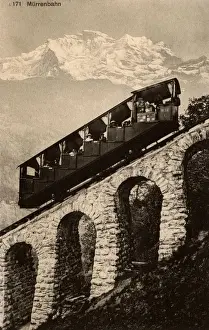 Murren Mountain Funicular Railway - Switzerland