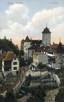 Images Dated 20th October 2020: Murten (Morat), Fribourg Canton, Switzerland - The Castle