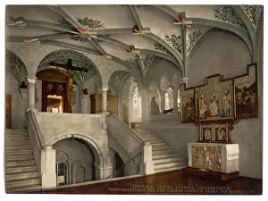 The museum, the steps from the lower chapel, Zurich, Switzer