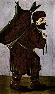 Musha with a Wineskin Date: 1910