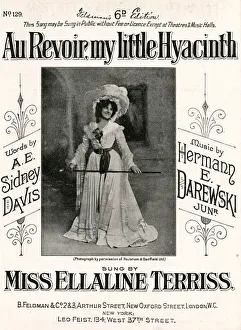 Images Dated 5th April 2019: Music cover, Au Revoir, my little Hyacinth
