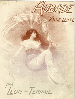Images Dated 11th August 2017: Music cover, Aubade, Valse Lente