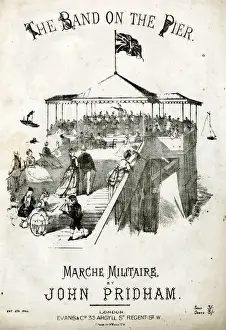 Marche Prints: Music cover, The Band on the Pier