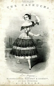 Sentimental Prints: Music cover, The Cachucha, by A Fleche