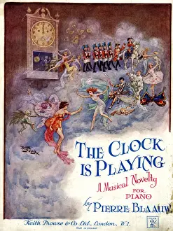 Elves Prints: Music cover, The Clock is Playing
