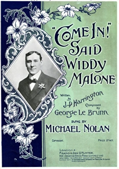 Images Dated 7th September 2017: Music cover, Come In! said Widdy Malone