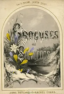 Snowdrop Prints: Music cover, Crocuses and Snowdrops