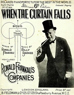 Ronald Prints: Music cover, When the Curtain Falls